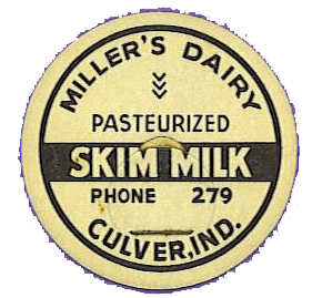 Miller's Dairy Label